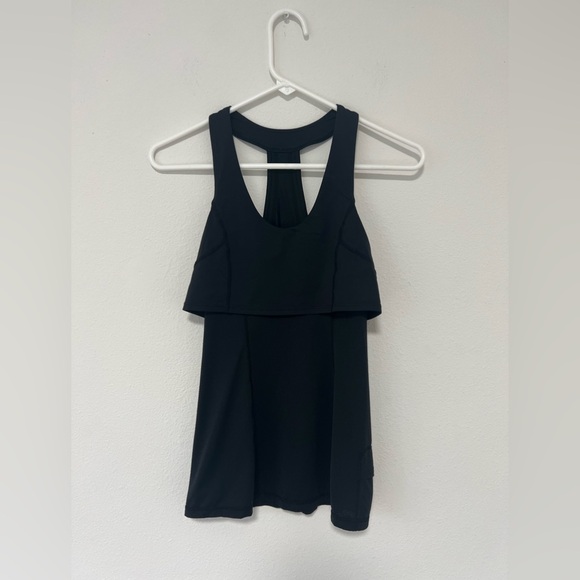 Lululemon Run Like the Wind Singlet Sz 4 In Black - Picture 2 of 8